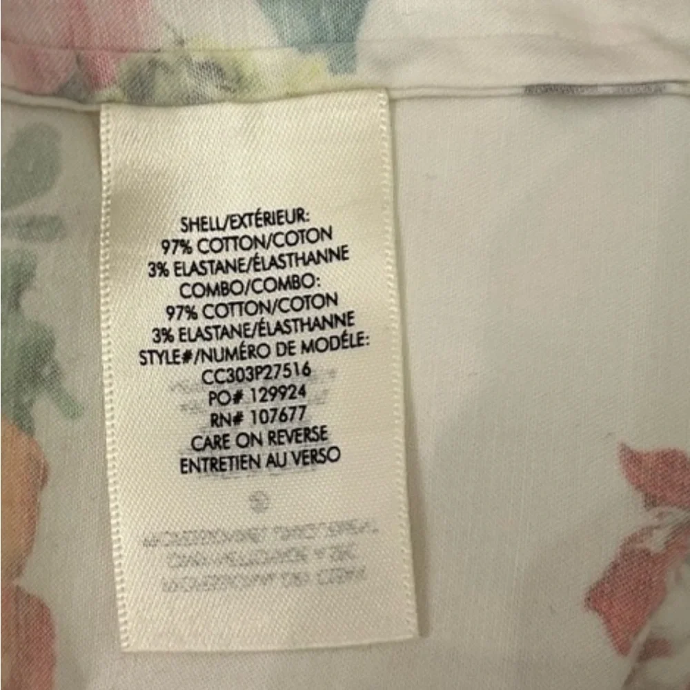 Alice + Olivia White Floral Maxi Shirt Dress with Side Slit - Picture 10 of 12